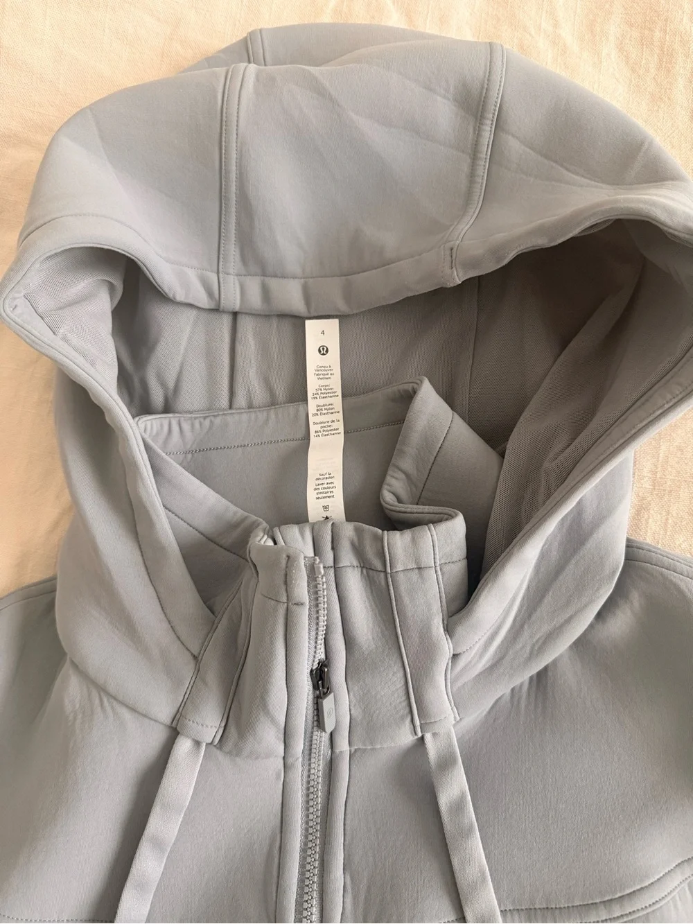 lululemon athletica Light Blue Zip Hoodie